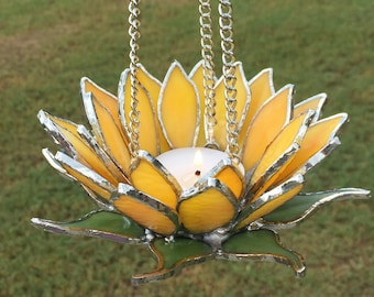 Hanging 3D Sunflower Tea Light Holder