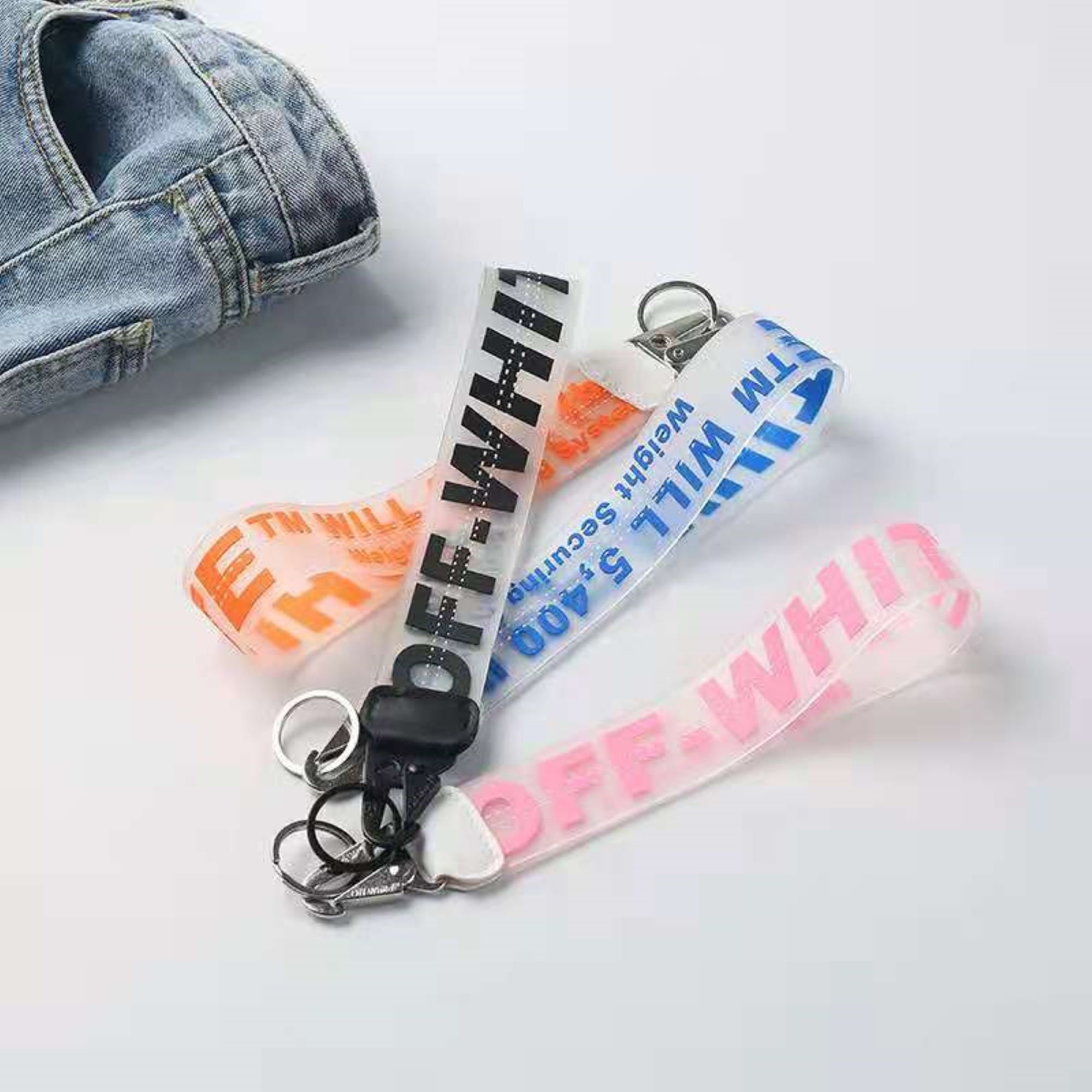 OFFWHITE Industrial Keychain Lanyard Fashionable Jelly and Etsy