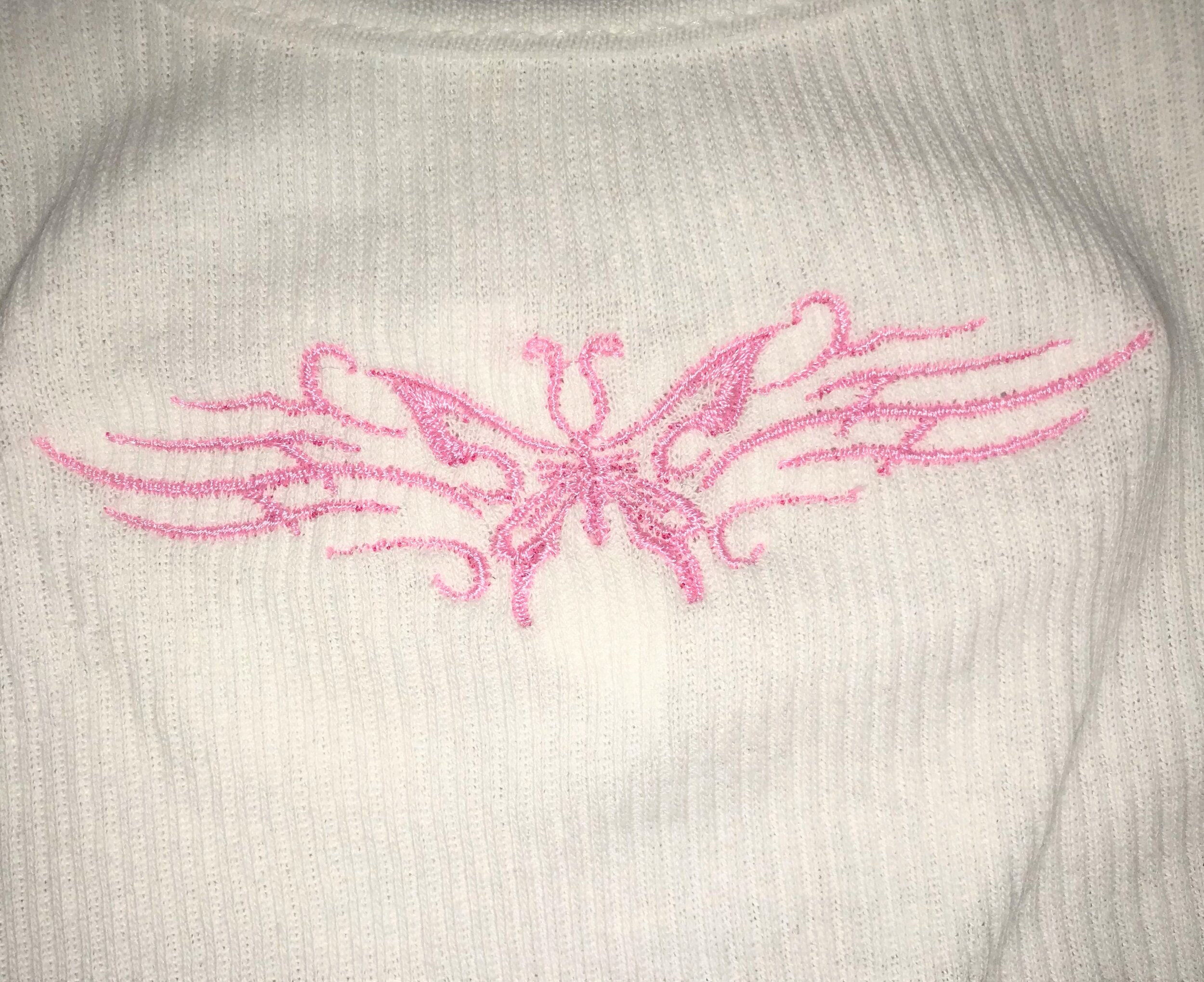 Pink Butterfly Tramp Stamp Tank | Etsy