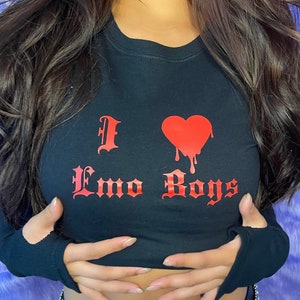  I Love Emo Boys T-Shirt : Clothing, Shoes & Jewelry