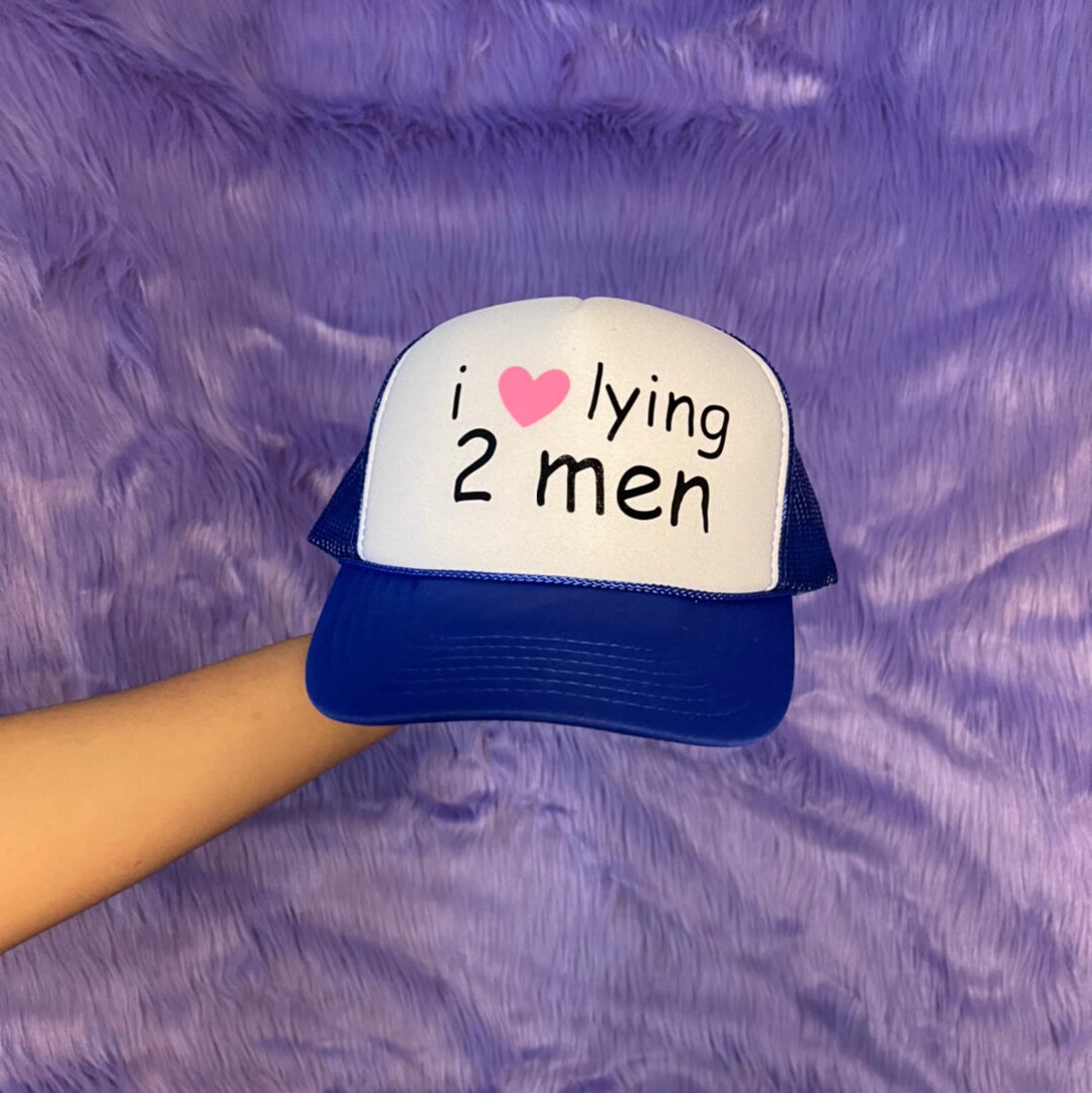 I Love Lying 2 Men Trucker - Etsy