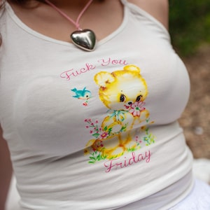 F*ck You Friday, Vintage Baby Animals tank