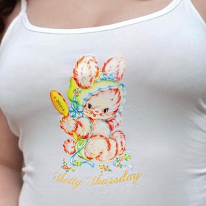 Thotty Thursday, Vintage Baby Animals tank