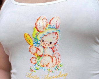 Thotty Thursday, Vintage Baby Animals tank