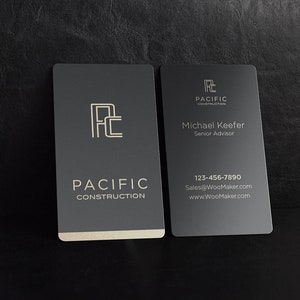 Black Metal Business Cards