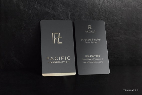 Black Metal Business Cards