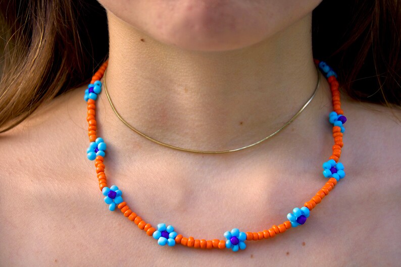 aesthetic seed bead necklace