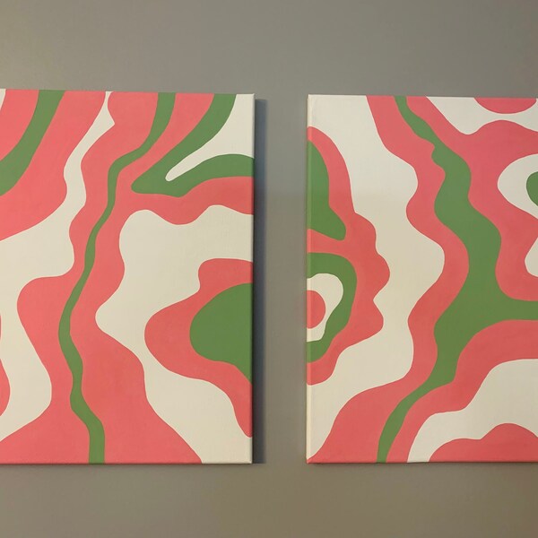 Y2k Painted Canvas Etsy