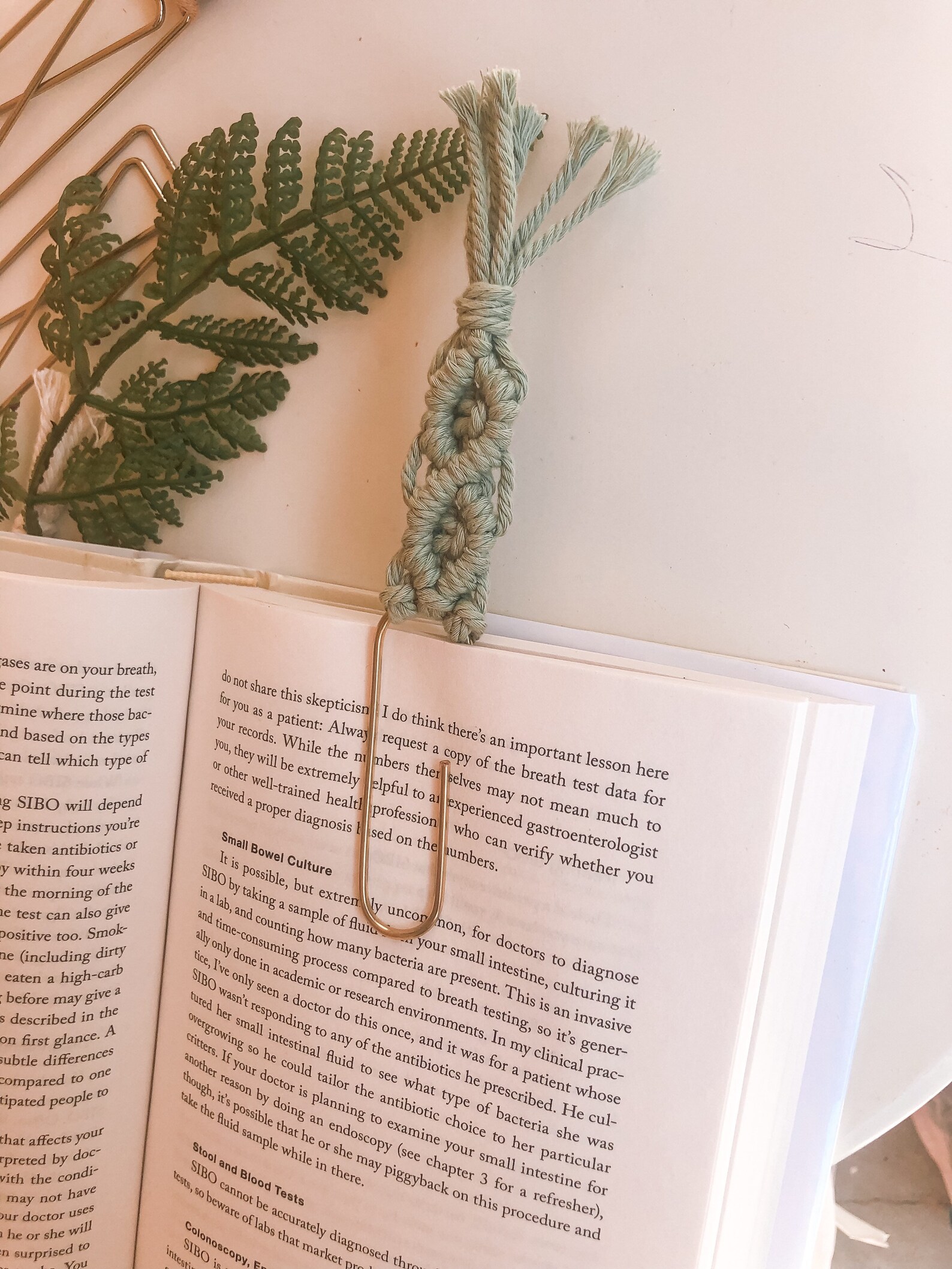 Macrame Paper Clip Macrame Bookmark Bookmark Boho Etsy