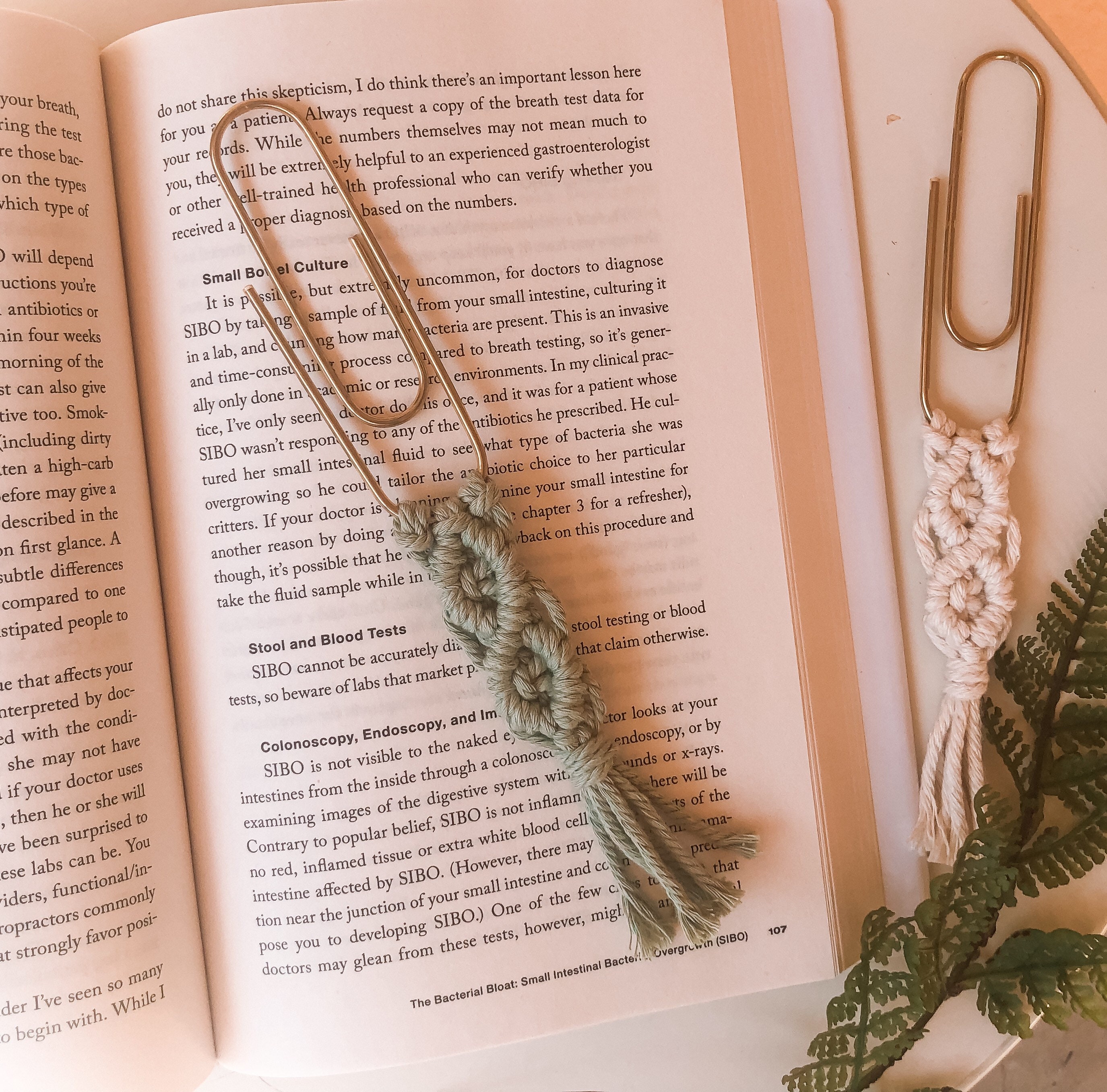 Macrame paper clip macrame bookmark bookmark boho Etsy