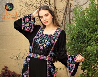 Abaya Thobe Embroidered Traditional Arabic Dress Cape Bisht - Etsy