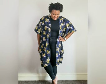 mid length kimono jacket