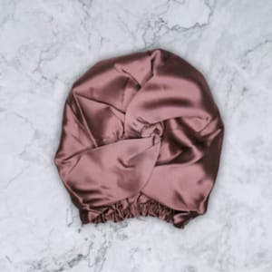 NEW Luxurious Mulberry silk "Sleep Well" twist silk bonnet, double layered silk, Small, Medium, Large, silk turban, silk hair wrap 7 colours