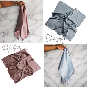 Luxurious mulberry silk SLEEP WELL hair scarf, hair wrap, head scarf, self care, hair care, head tie, edge scarf, hypoallergenic, 9 colors image 2