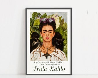 Frida Kahlo Art Impronte Vintage Grunge Abstract Fine A4 A3 A2 Muro