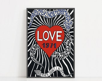 ysl poster love