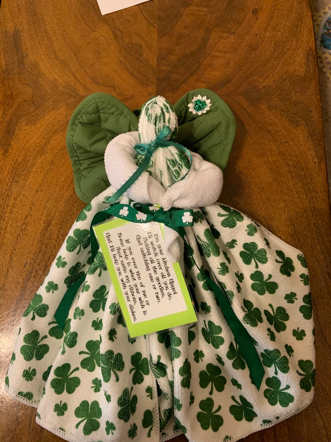 St. Patrick's Day Angel - Etsy