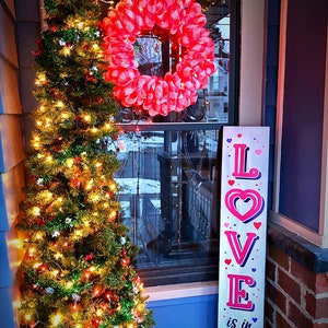 Love is in the Air Valentines Day Porch Sign - Etsy