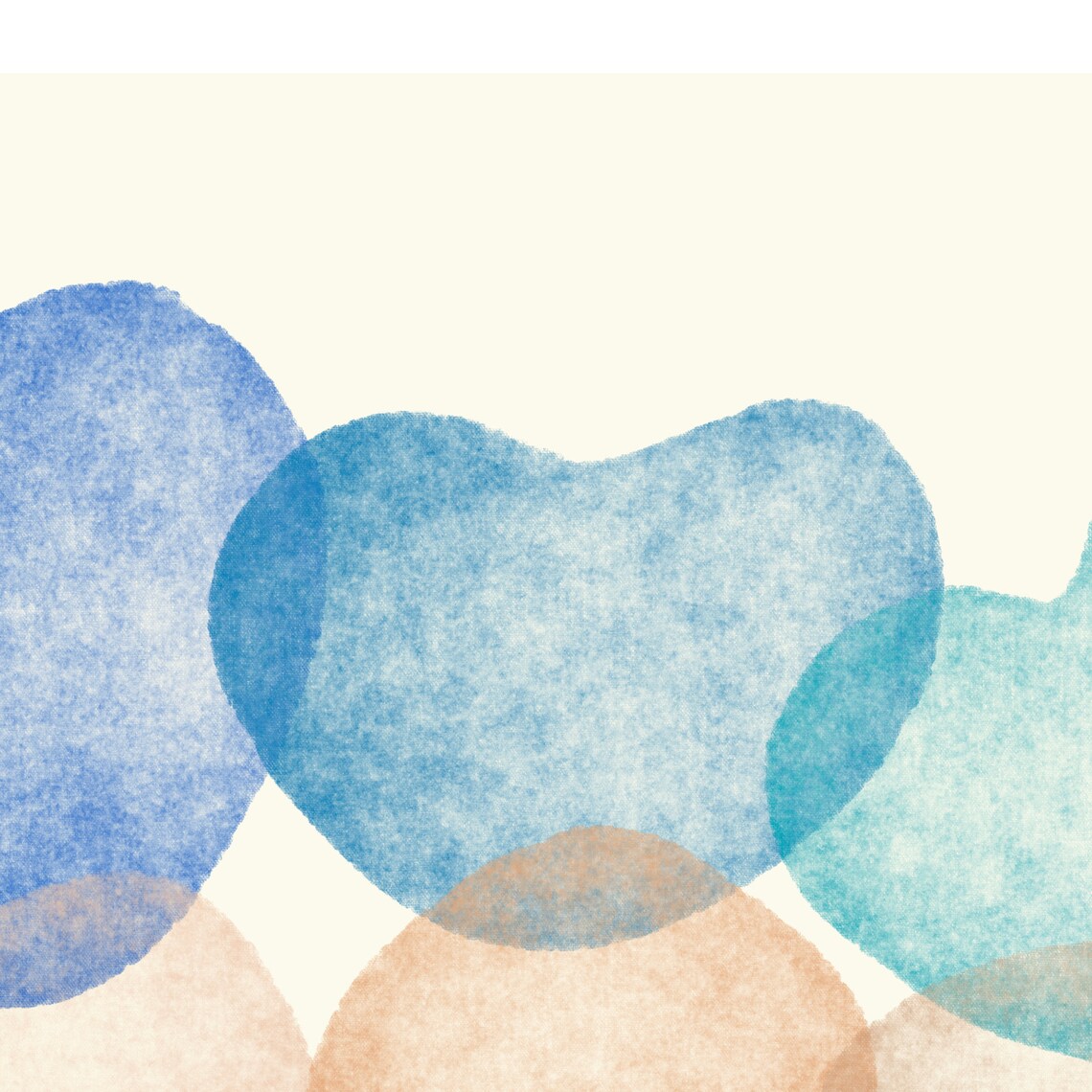 Hearts Printable Blue Hearts Digital Printable Home Decor | Etsy