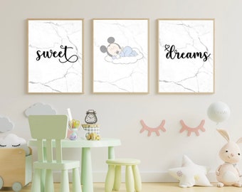 A3 Digital Print | Sweet dreams with Mickey mouse