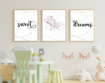 A3 Digital Print | Sweet dreams with Minnie mouse