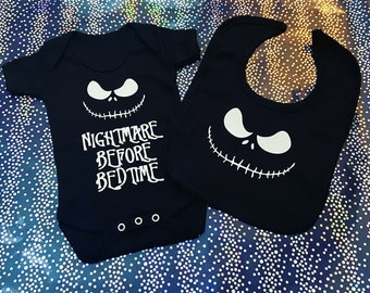 jack skellington baby grow