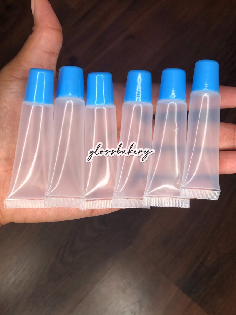 Empty 10ml Blue Cap Lip Gloss Squeeze Tubes QTY 10 Etsy