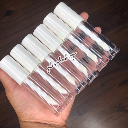 10 PACK Pink 6 ML Empty Lip Gloss Tubes With Applicator Wand Etsy