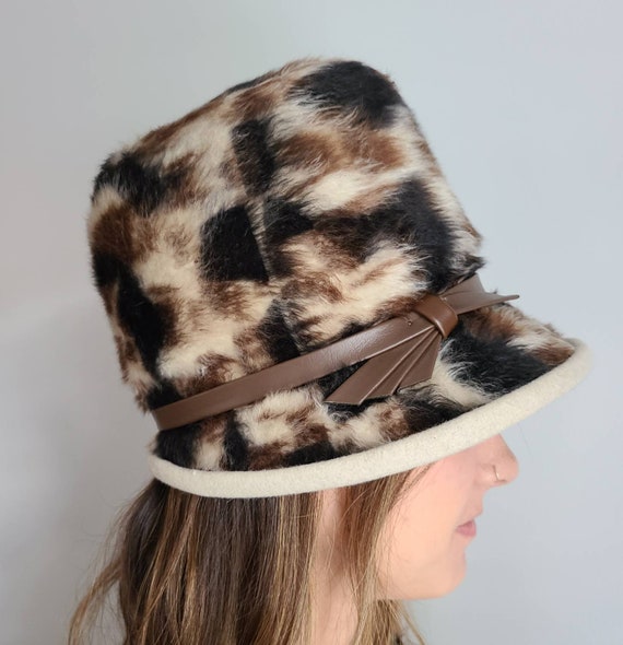 Original Mr. Joseph's Leopard Print Wool Felt Hat