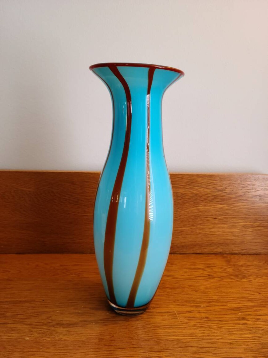 Vintage Eastern Hand Crafted Art Glass Vase Etsy.de