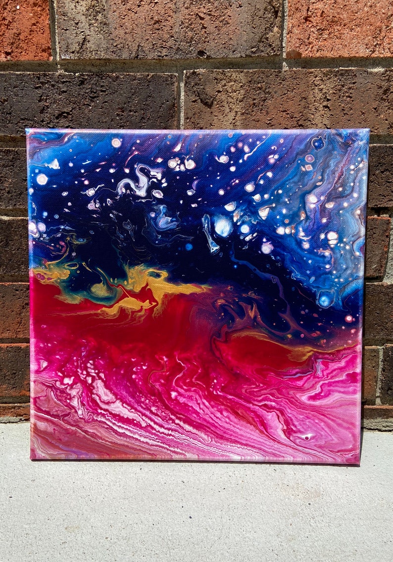 Acrylic Swipe Painting Etsy