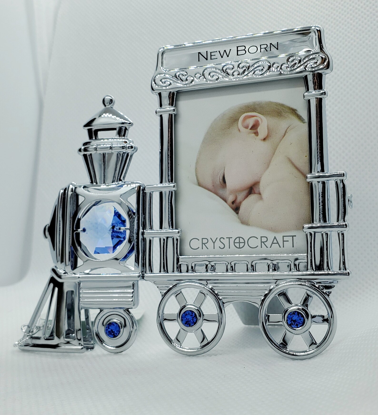 New Born Baby Train Picture Frame Keepsake Gift Shower Present Etsy