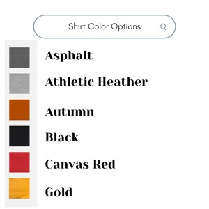 Puede incluir: Seis opciones de color para una camiseta: Asfalto, Gris deportivo, Oto&ntilde;o, Negro, Rojo lienzo y Oro.