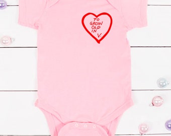 To Grow Old In Onesie, Wanda Vision Inspired Onesie, Baby Gift, Baby Clothes, Baby Onesie, Disney Inspired Onesie, Wanda Maximoff, Vision