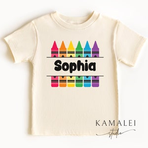 Personalized Back to School Shirt, First Day of School Shirt for Boys and Girls, Custom Name School Shirt,  Preschool Kindergarten PreK Tee