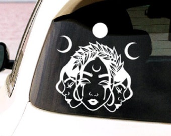 Hecate Goddess | Car Decal | Bumper Sticker | Mythology | Fantasy | Legend | Magic | Greek | Laptop | Notebook | Truck | Van