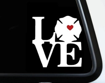 Love My Fireman| Car Decal | Bumper Sticker | Fireman | IGY6 | Thin Red Line Fire Emergency | Firefighter | Laptop | Notebook | Truck | Van