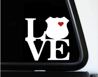 Love My Policeman | Car Decal | Bumper Sticker | Police | IGY6 | Officer | Back the Blue | Emergency | Laptop | Notebook | Truck | Van