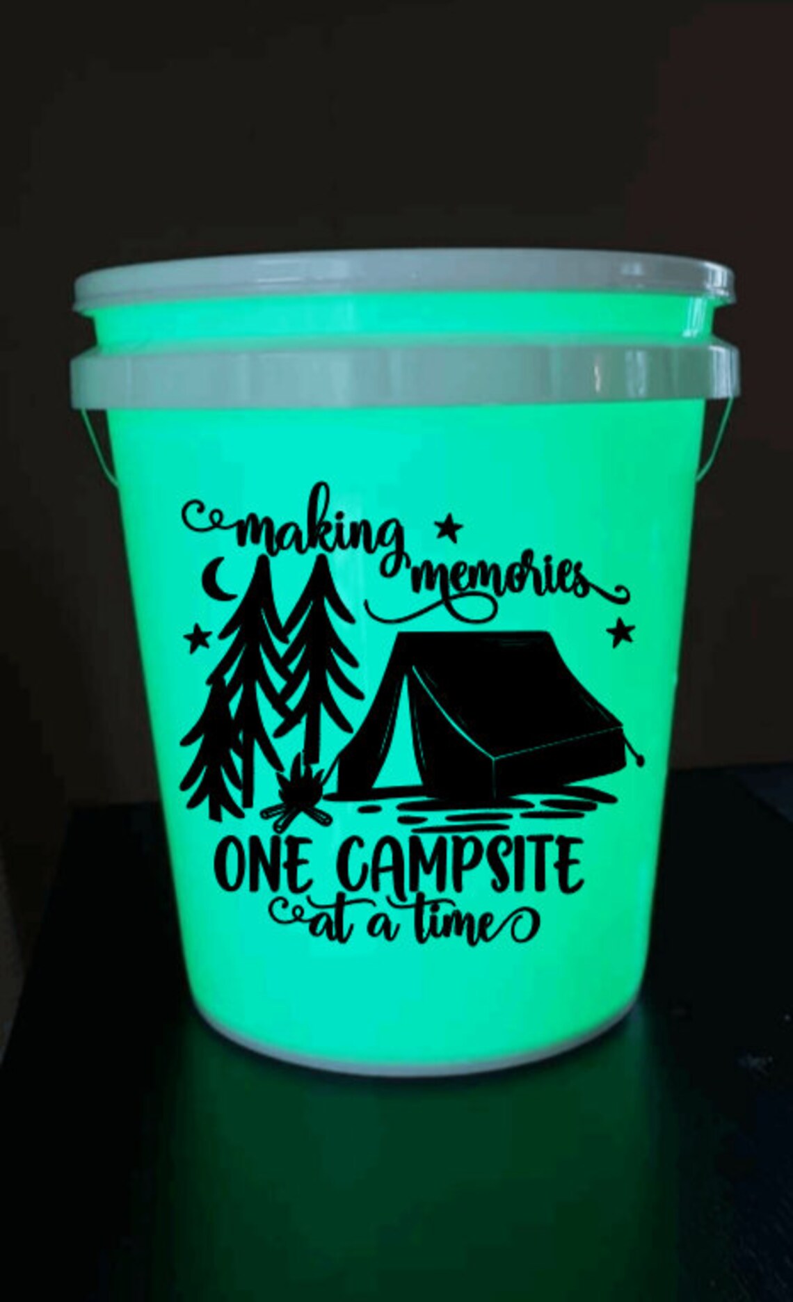 Camp More Worry Less Camp Bucket Decal Camping Bucket Etsy