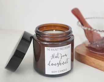 Hot jam doughnut candle