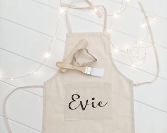 Personalised calico apron/child and adult