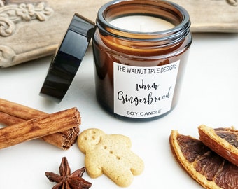 Warm gingerbread soy candle