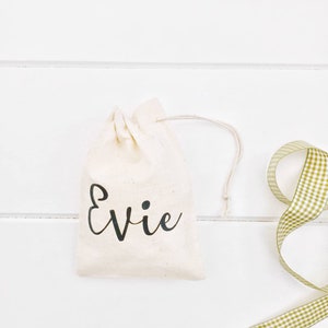 Personalised calico gift/favor bag