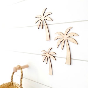 Wooden palm tree wall decor/decals