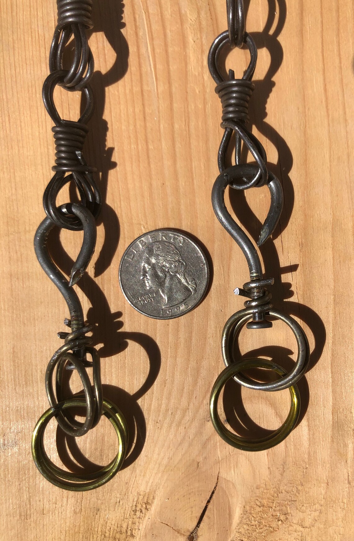 Rein Chains, Slobber Chains, Cadenillas De Freno, Set of Two, Black