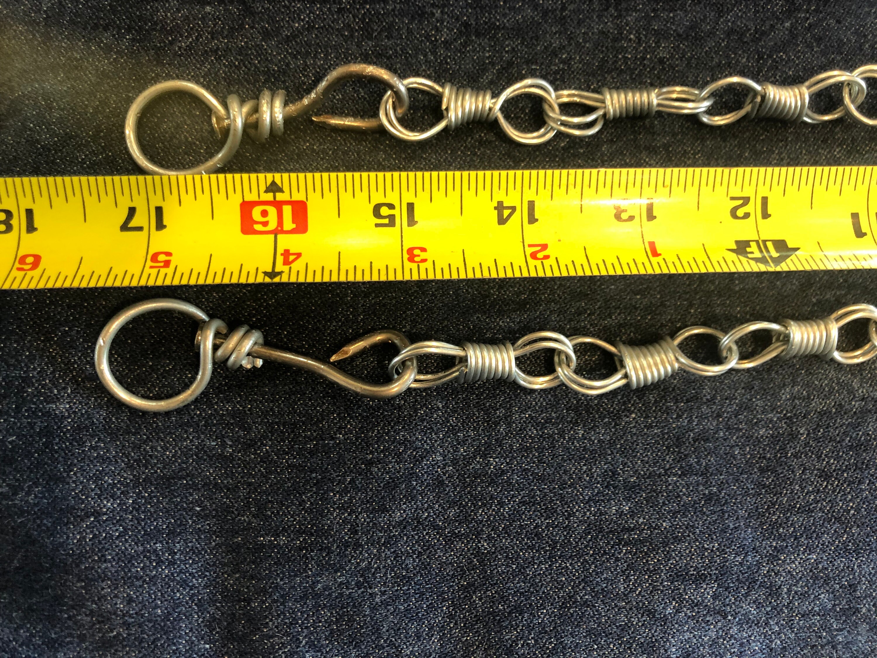 Rein Chains, Slobber Chains, Cadenillas De Freno, Set of Two, Handmade