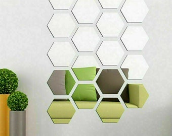 3D DIY Fliese Quadratischen Spiegel Aufkleber Wand Mosaik Aufkleber Home