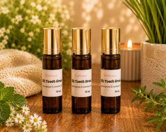 TOUCH GRASS Aromatherapy Oil | Grounding | Lemongrass & Cedarwood