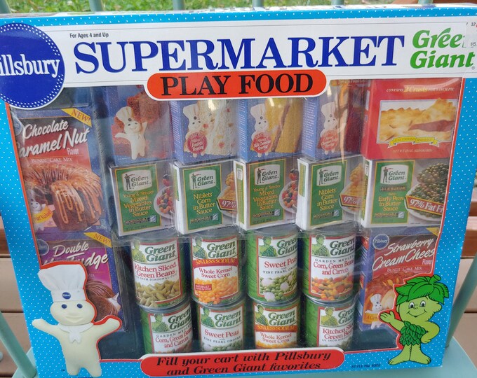 1994 Pillsbury Supermarket Play Food Set Etsy