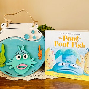Pout Pout Fish craft and book, Mommy and Me craft kit